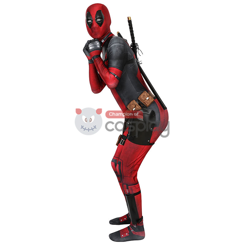 Deadpool Wade Wilson Jumpsuit Halloween Cosplay Costume