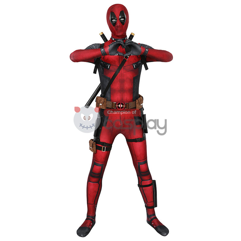 Deadpool Wade Wilson Jumpsuit Halloween Cosplay Costume