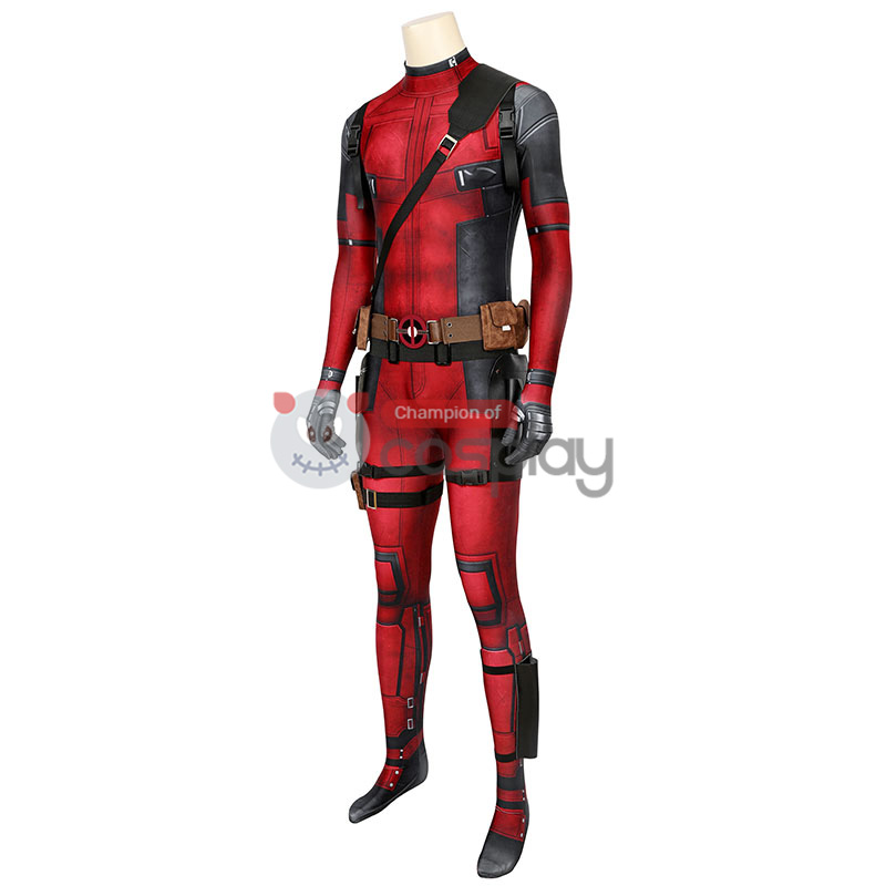 Deadpool Wade Wilson Jumpsuit Halloween Cosplay Costume