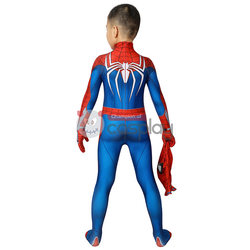 Kids Spiderman Jumpsuit Marvel Spider Man PS4 Cosplay Costume
