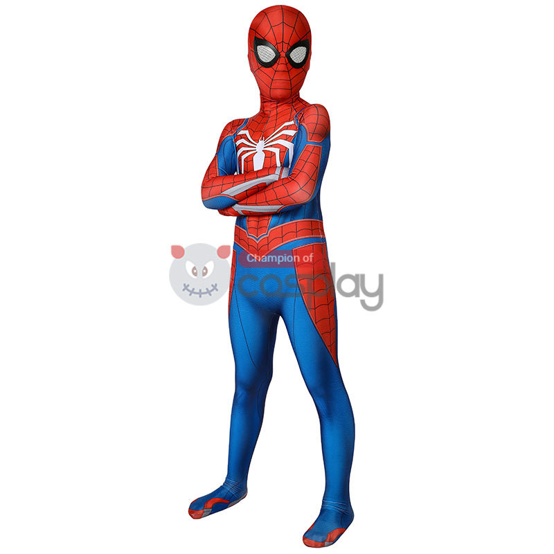 Kids Spiderman Jumpsuit Marvel Spider Man PS4 Cosplay Costume