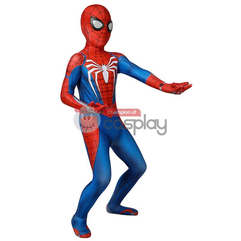 Kids Spiderman Jumpsuit Marvel Spider Man PS4 Cosplay Costume