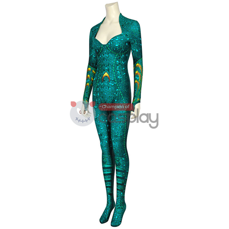 DC Aquaman Cosplay Costume Mera Jumpsuit
