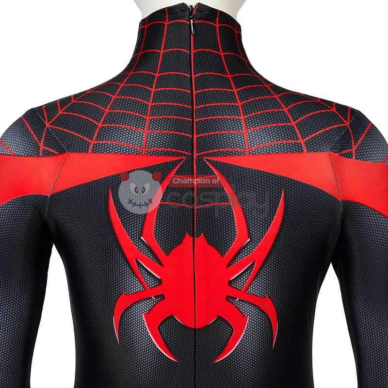 Kids Ultimate Spider Man Cosplay Costume Spiderman PS5 Miles Morales Jumpsuit