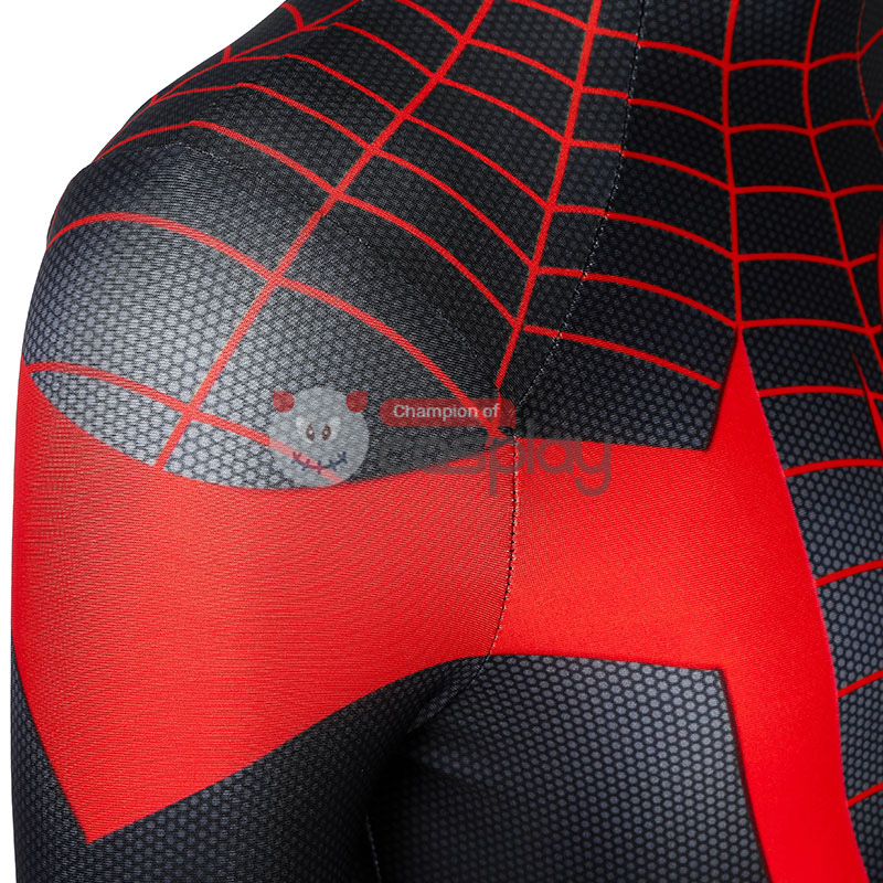 Kids Ultimate Spider Man Cosplay Costume Spiderman PS5 Miles Morales Jumpsuit