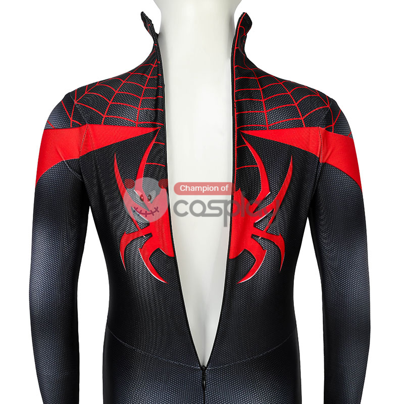Kids Ultimate Spider Man Cosplay Costume Spiderman PS5 Miles Morales Jumpsuit