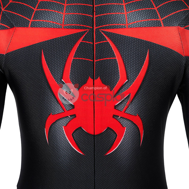 Kids Ultimate Spider Man Cosplay Costume Spiderman PS5 Miles Morales Jumpsuit