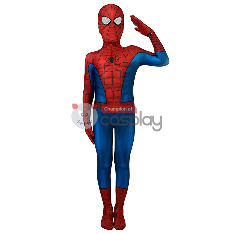 Kids Spider Man Tobey Maguire Cosplay Costume Edition Spiderman Jumpsuit