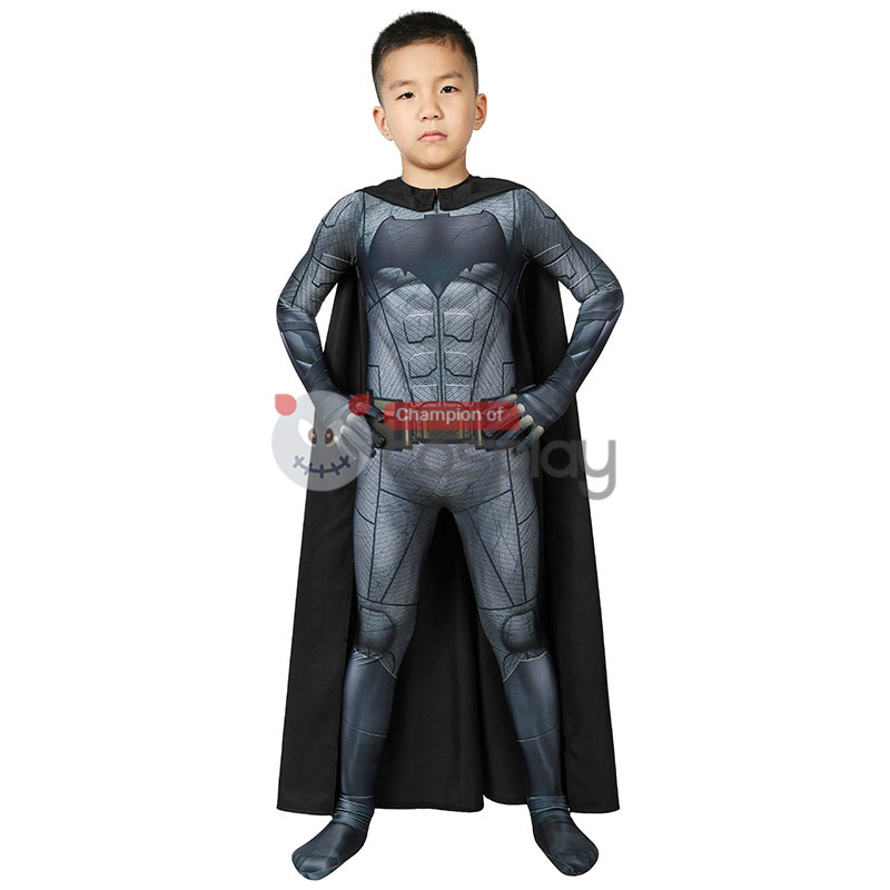 Kids Bruce Wayne Cosplay Costume Halloween Polyester Jumpsuit