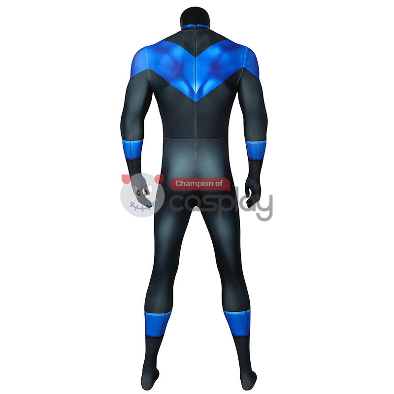 Batman Costumes Under the Red Hood Nightwing Richard Grayson Jumpsuit Cosplay Costume