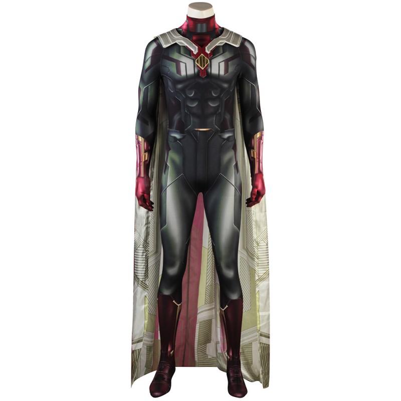 Vision Jumpsuit Wanda Vision Cosplay Costumes Simple Version