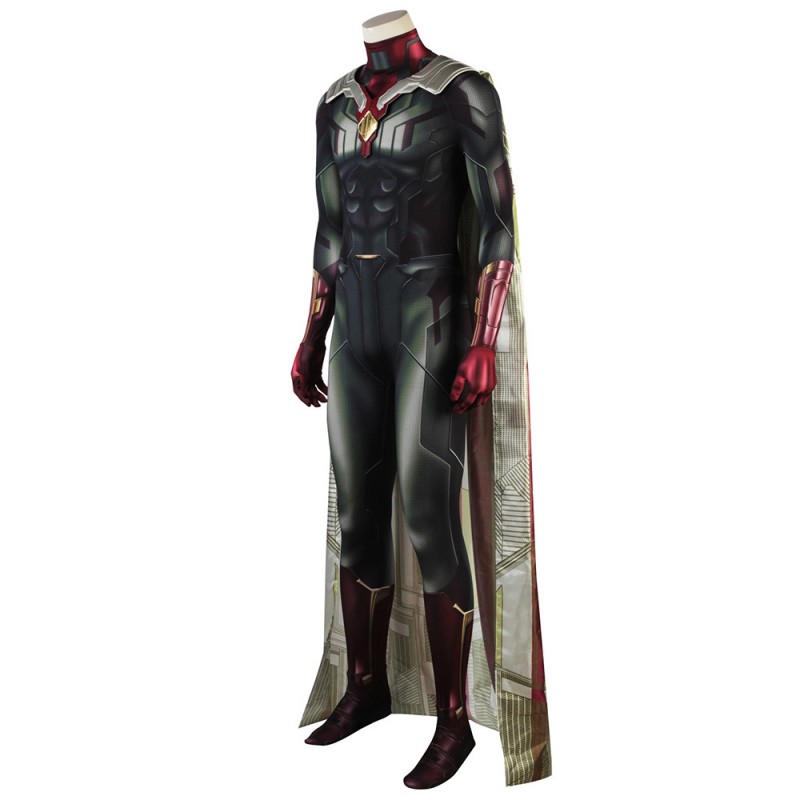 Vision Jumpsuit Wanda Vision Cosplay Costumes Simple Version