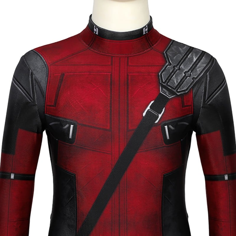 Kids Deadpool Cosplay Costume Deadpool Jumpsuit full set