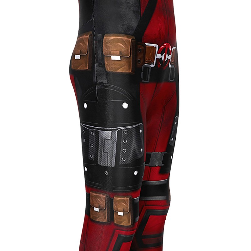 Ready To Ship for Kids Deadpool Cosplay Costume Deadpool Jumpsuit