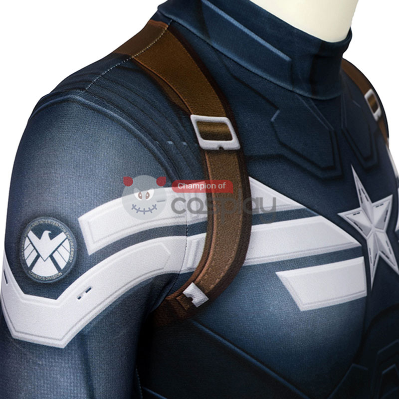 Captain America The Winter Soldier Steve Rogers Cosplay Jumpsuit for Kids