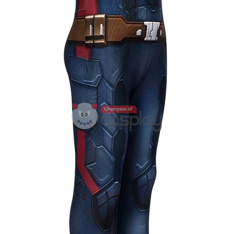 Captain America The Winter Soldier Steve Rogers Cosplay Jumpsuit for Kids