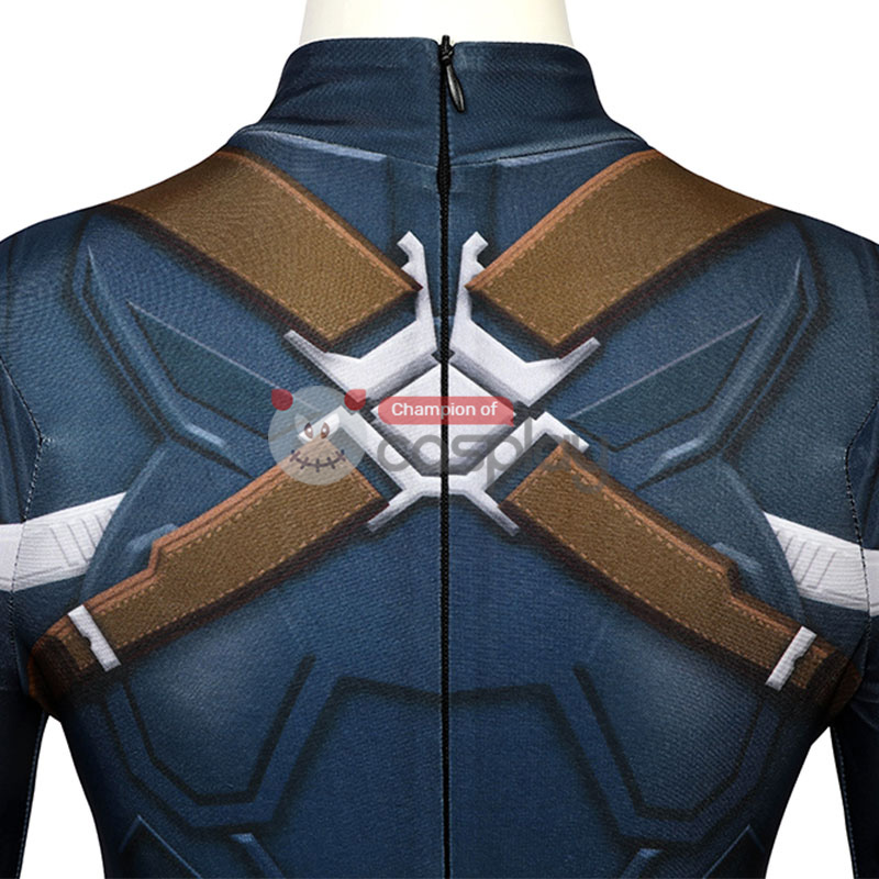 Captain America The Winter Soldier Steve Rogers Cosplay Jumpsuit for Kids