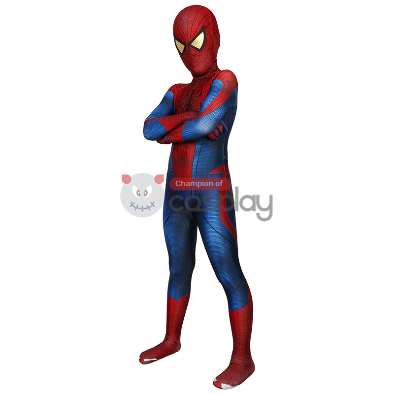 Kids The Amazing Spider-Man Peter Parker Cosplay Costume
