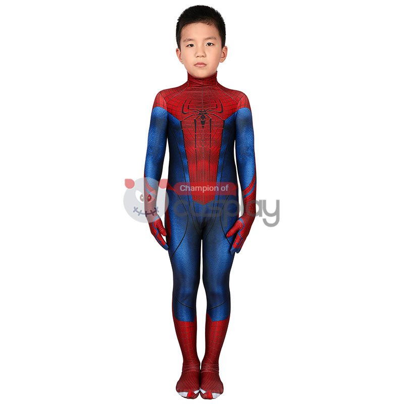 Kids The Amazing Spider-Man Peter Parker Cosplay Costume