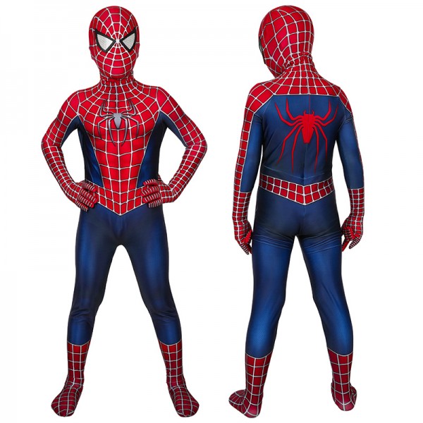 Spider Man Jumpsuit Tobey Maguire Cosplay Costume for Kids - Champion ...