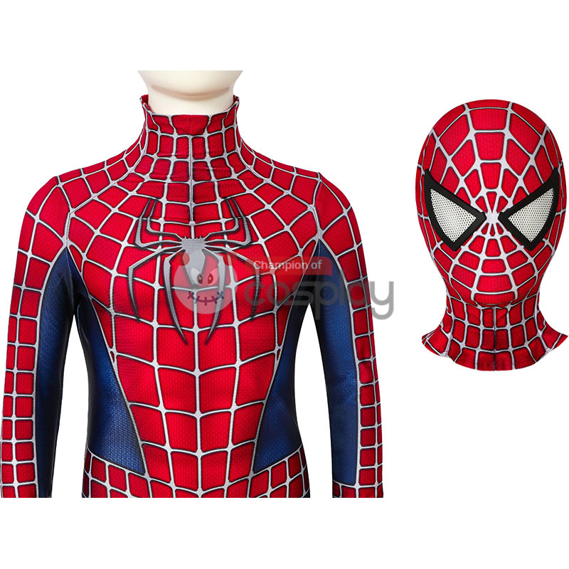 Spider Man Jumpsuit Tobey Maguire Cosplay Costume for Kids