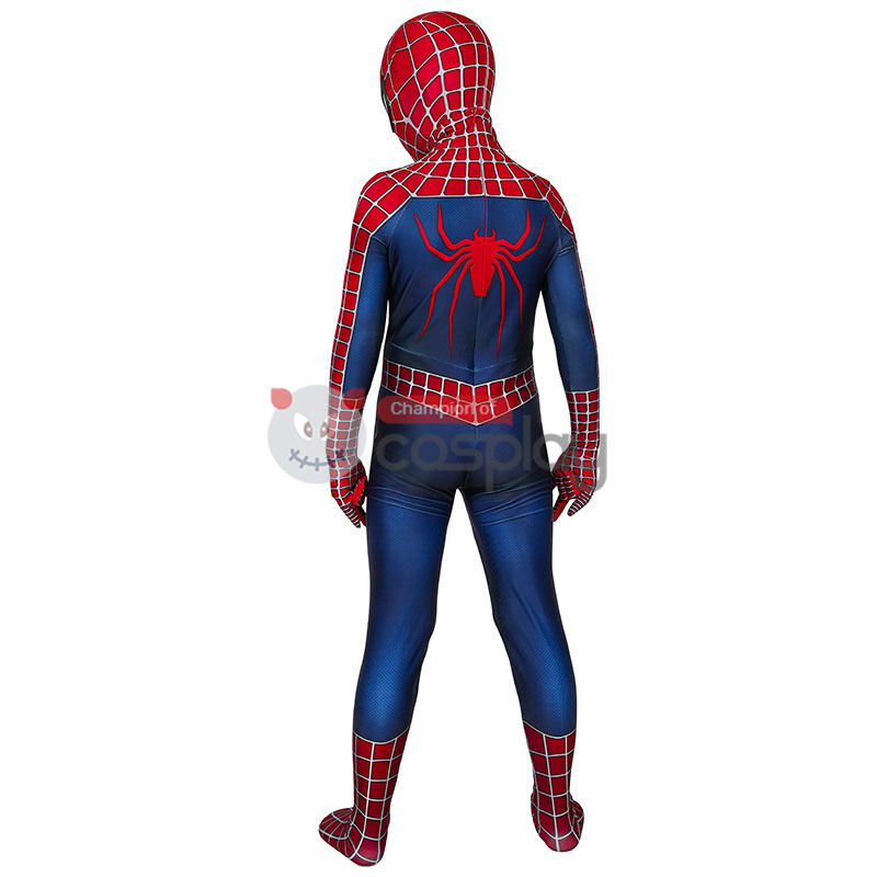Spider Man Jumpsuit Tobey Maguire Cosplay Costume for Kids