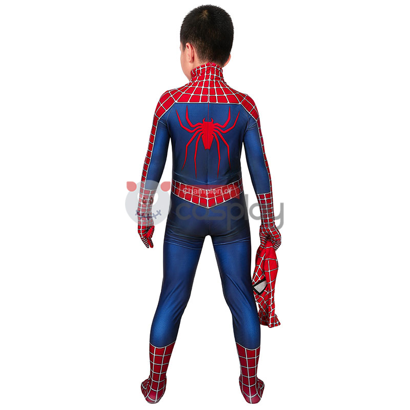 Spider Man Jumpsuit Tobey Maguire Cosplay Costume for Kids