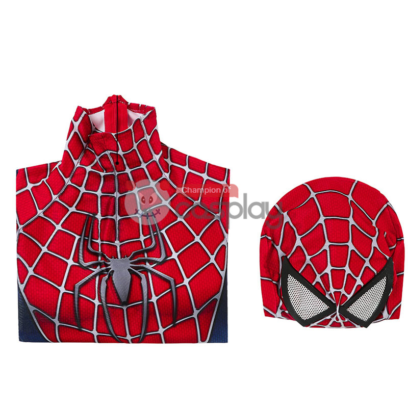 Spider Man Jumpsuit Tobey Maguire Cosplay Costume for Kids