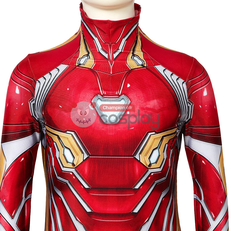 Iron Man Jumpsuit The Avengers Tony Stark Cosplay Costume for Kids