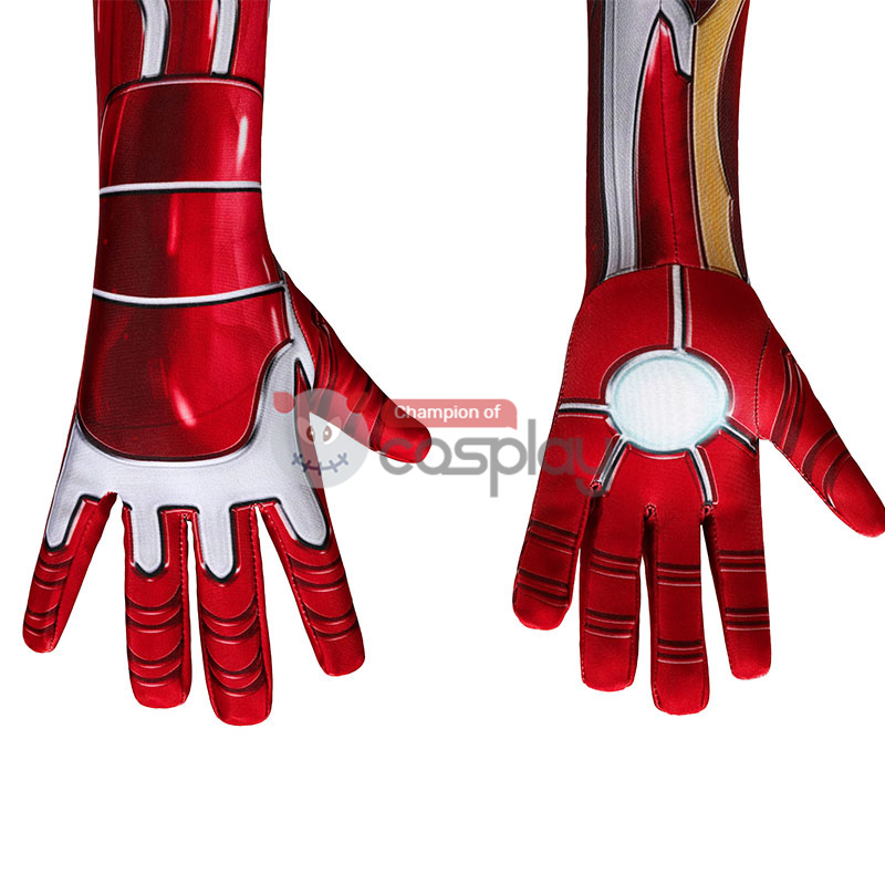 Iron Man Jumpsuit The Avengers Tony Stark Cosplay Costume for Kids