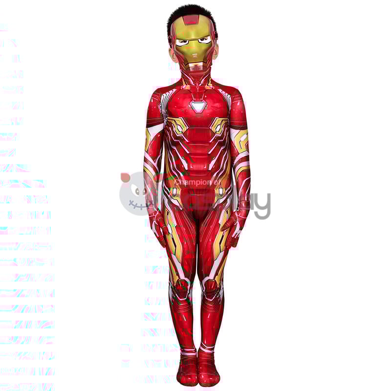 Iron Man Jumpsuit The Avengers Tony Stark Cosplay Costume for Kids