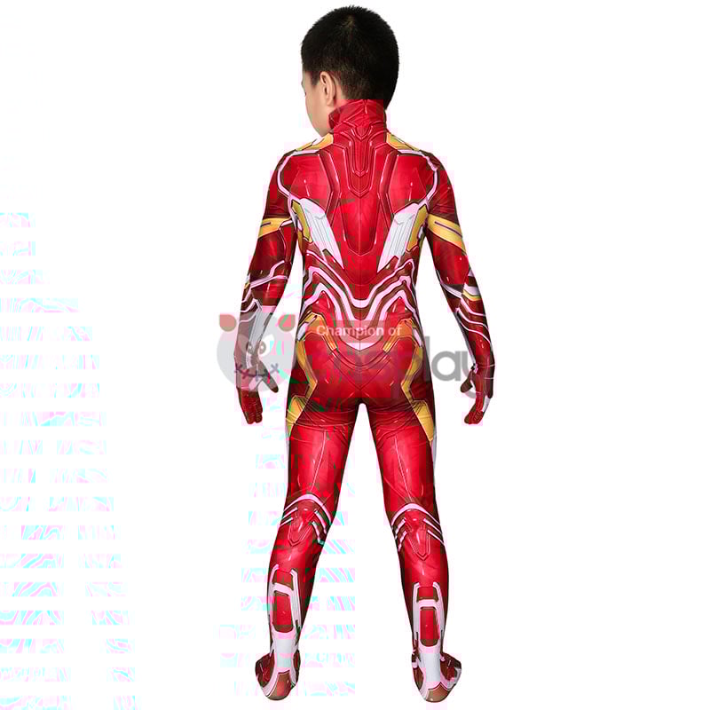 Iron Man Jumpsuit The Avengers Tony Stark Cosplay Costume for Kids