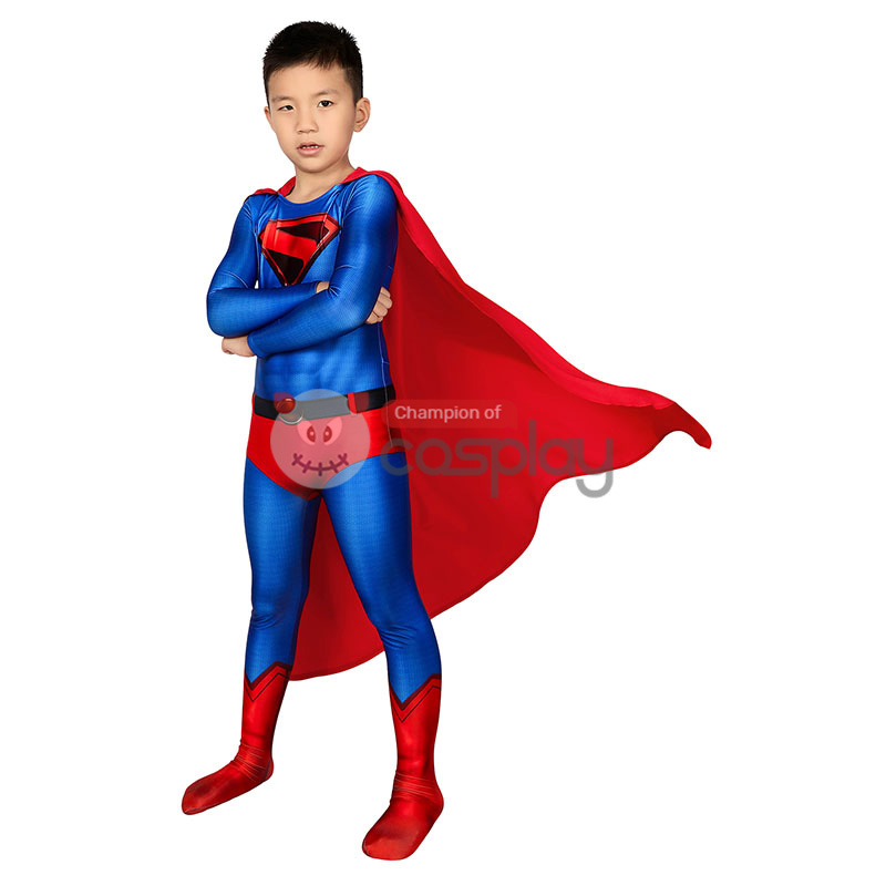 Children Clark Jumpsuit Champion Cosplay Costumes