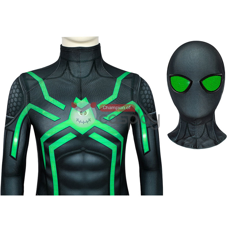 Spider Man Stealth Big Time Cosplay Costume Spiderman Jumpsuit for Kids