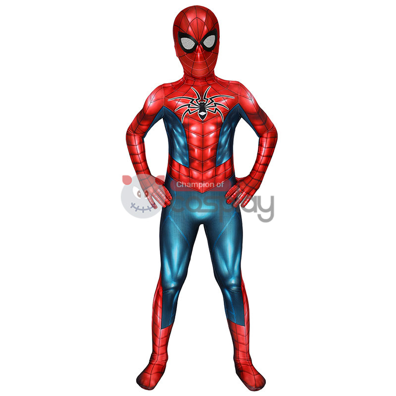 Spider-Armor MK IV Cosplay Costume Spiderman Jumpsuit for Kids
