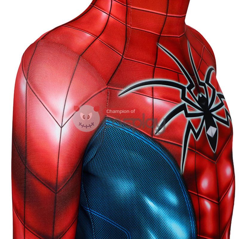 Spider-Armor MK IV Cosplay Costume Spiderman Jumpsuit for Kids