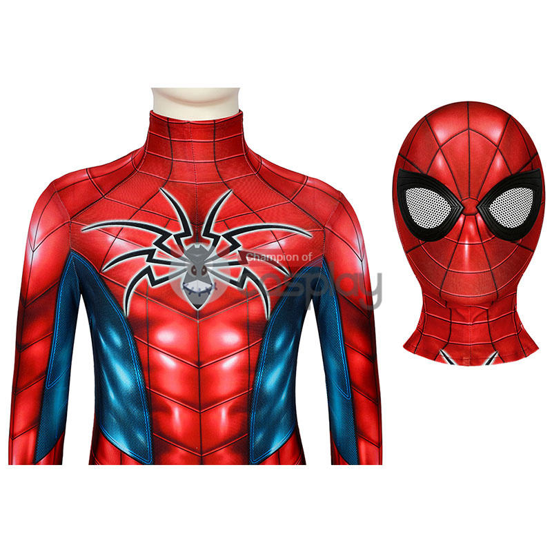 Spider-Armor MK IV Cosplay Costume Spiderman Jumpsuit for Kids