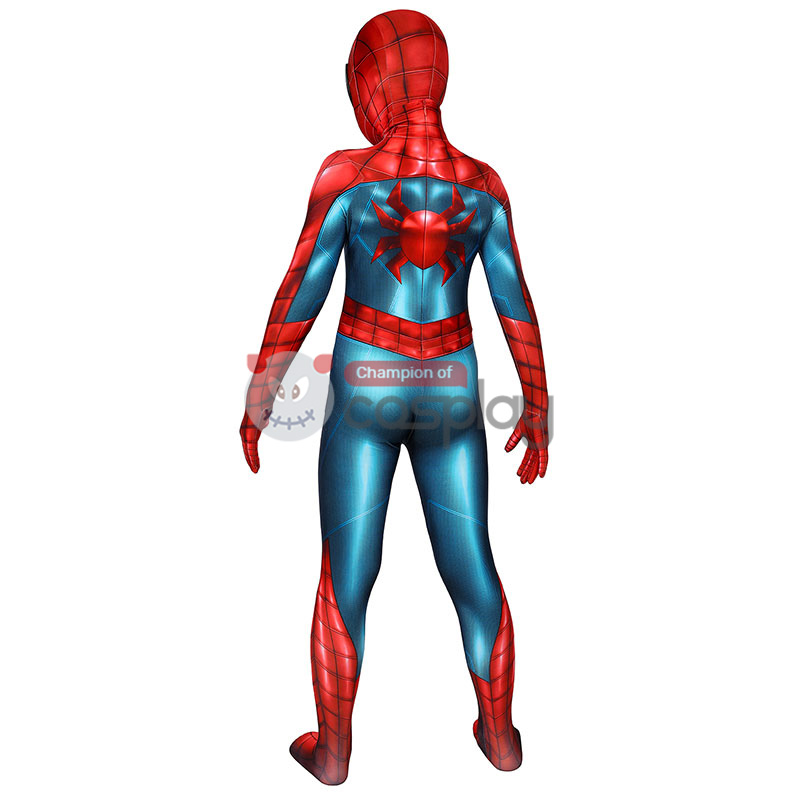Spider-Armor MK IV Cosplay Costume Spiderman Jumpsuit for Kids