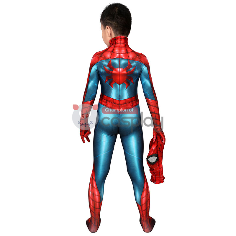 Spider-Armor MK IV Cosplay Costume Spiderman Jumpsuit for Kids