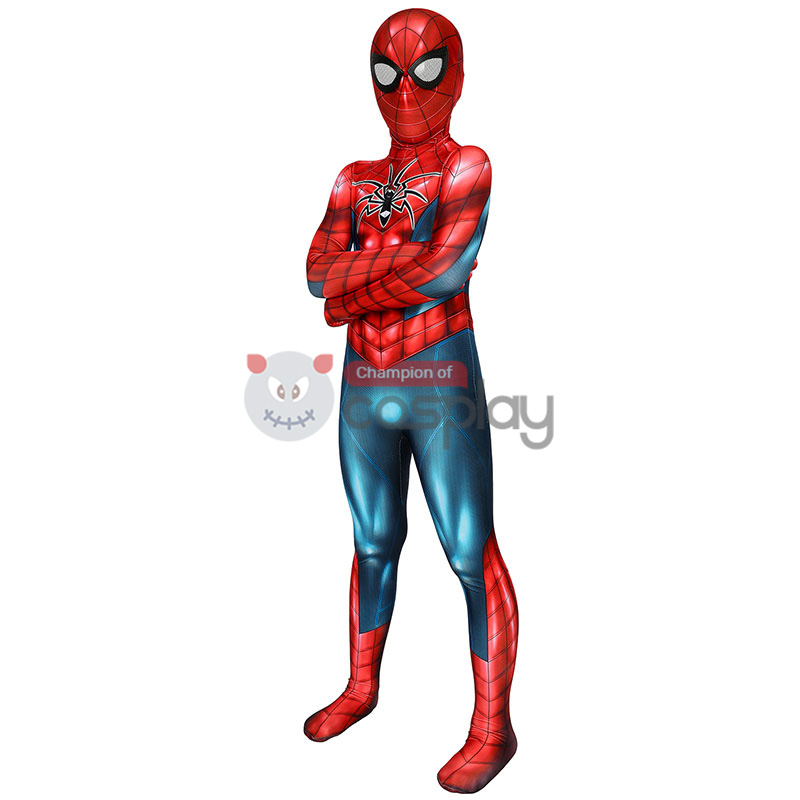 Spider-Armor MK IV Cosplay Costume Spiderman Jumpsuit for Kids