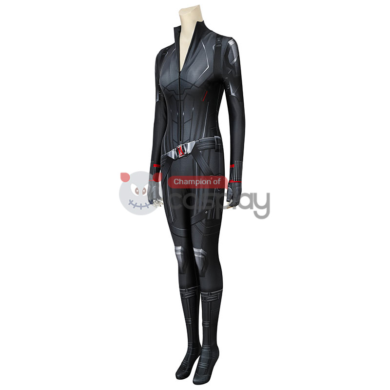Adult Avengers Endgame Black Widow Jumpsuit Natasha Romanoff Cosplay Costume