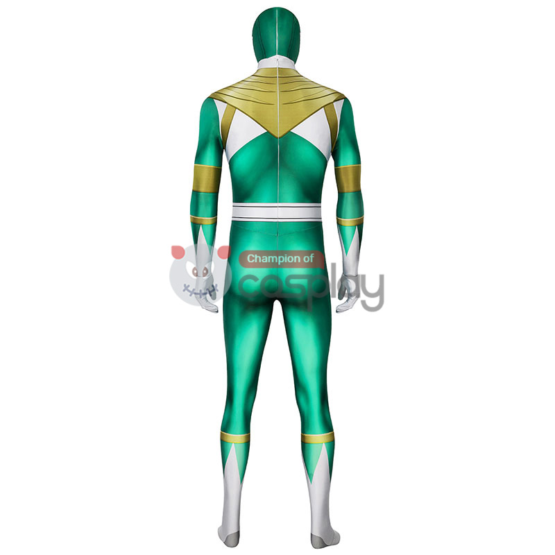 Ready To Ship Male Medium Size Green Mighty Morphin Power Rangers Jumpsuit