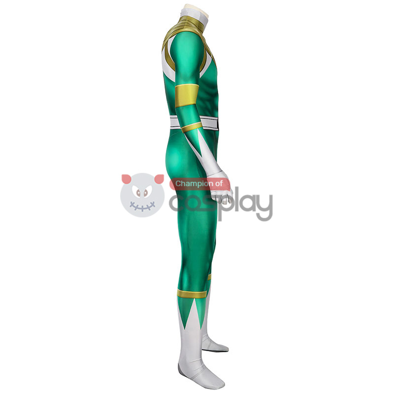 Ready To Ship Male Medium Size Green Mighty Morphin Power Rangers Jumpsuit