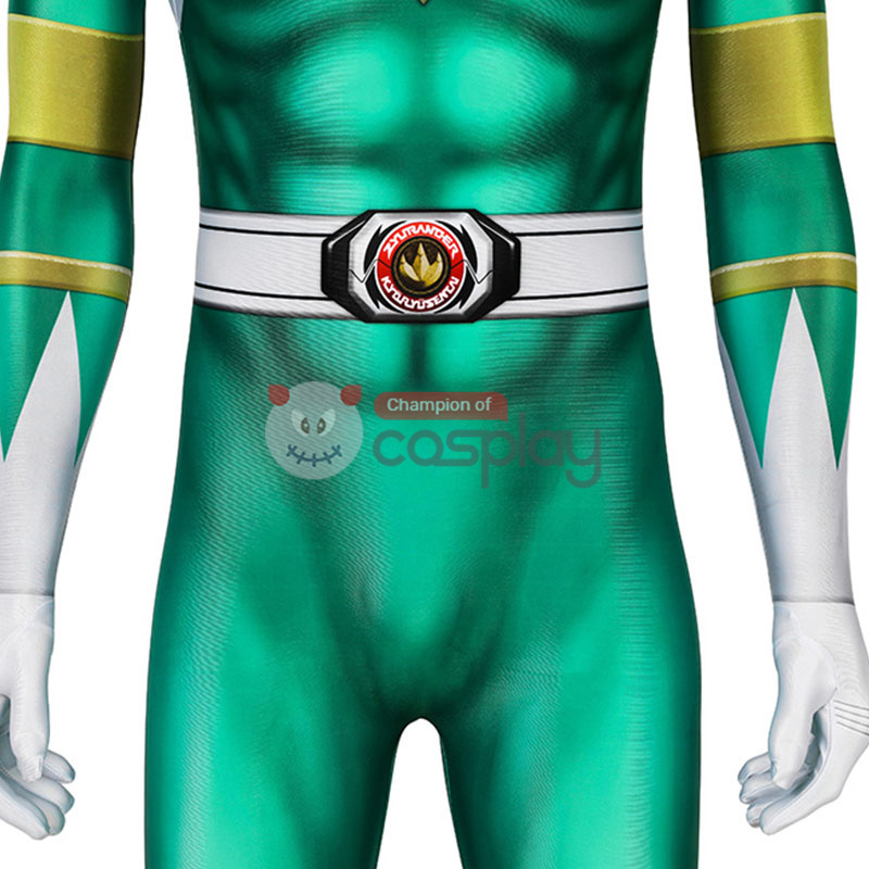 Ready To Ship Male Medium Size Green Mighty Morphin Power Rangers Jumpsuit