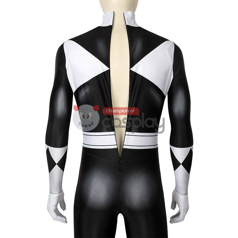 Ready To Ship Black Power Ranger Jumpsuit Mighty Morphin Power Rangers Burai Dragon Ranger Cosplay Costume