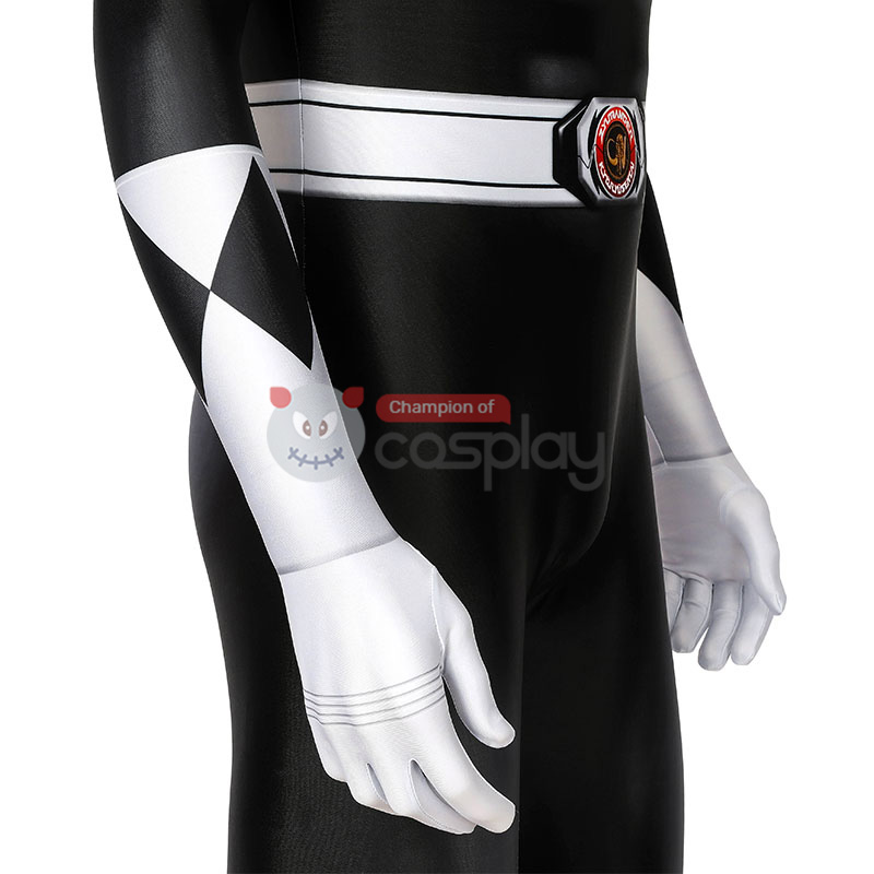 Ready To Ship Black Power Ranger Jumpsuit Mighty Morphin Power Rangers Burai Dragon Ranger Cosplay Costume