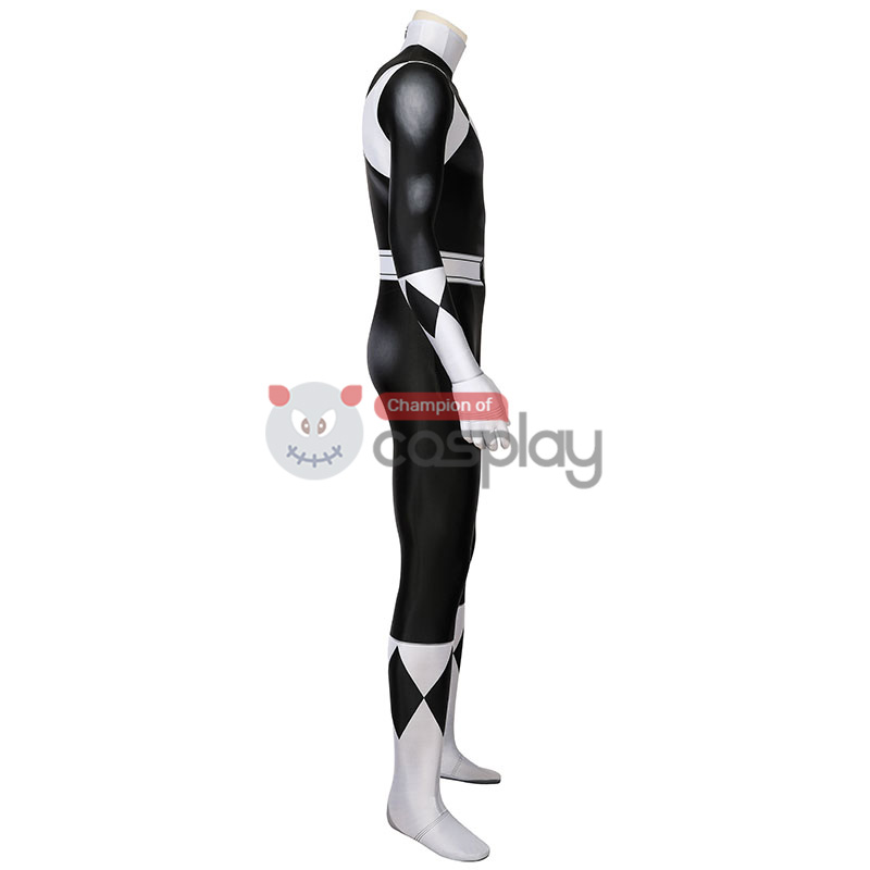 Ready To Ship Black Power Ranger Jumpsuit Mighty Morphin Power Rangers Burai Dragon Ranger Cosplay Costume