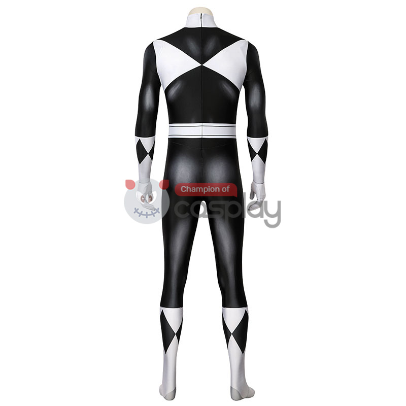 Ready To Ship Black Power Ranger Jumpsuit Mighty Morphin Power Rangers Burai Dragon Ranger Cosplay Costume