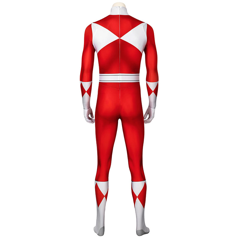 Adult Power Rangers Jumpsuit Mighty Morphin Power Rangers Cosplay Costume
