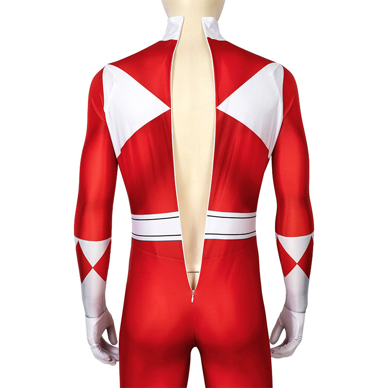 Adult Power Rangers Jumpsuit Mighty Morphin Power Rangers Cosplay Costume